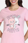 Zivame Farm Lore Knit Cotton Pyajama Set - Almond Blossom — thumbnail 5
